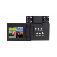 2 Channel Car Mobile DVR With 2.0 TFT LCD Screen and Two Wide Angle Camera