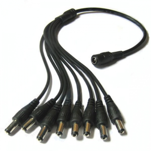 thumbnail image 2 of DSC 8-in-1 Power Splitter Cable Adapter – CCTV DVR Camera, 2.1mm DC Male 2 of 2